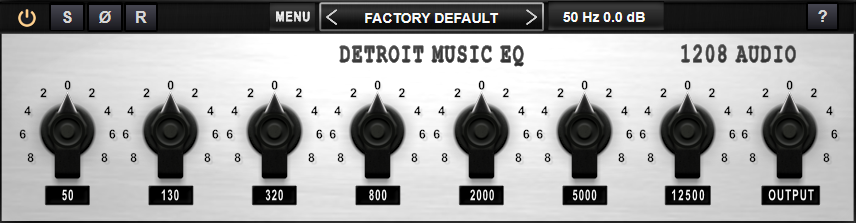 Detroit EQ's plugin interface