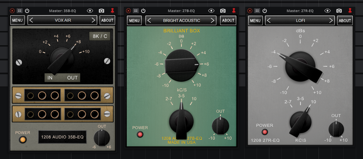 Presence EQ's plugin interface